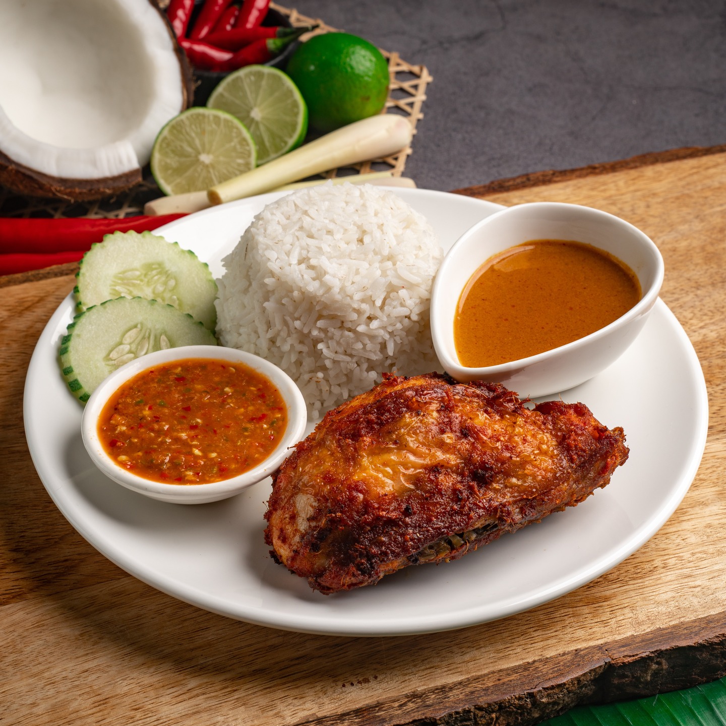 Nasi Kukus Ayam Berempah