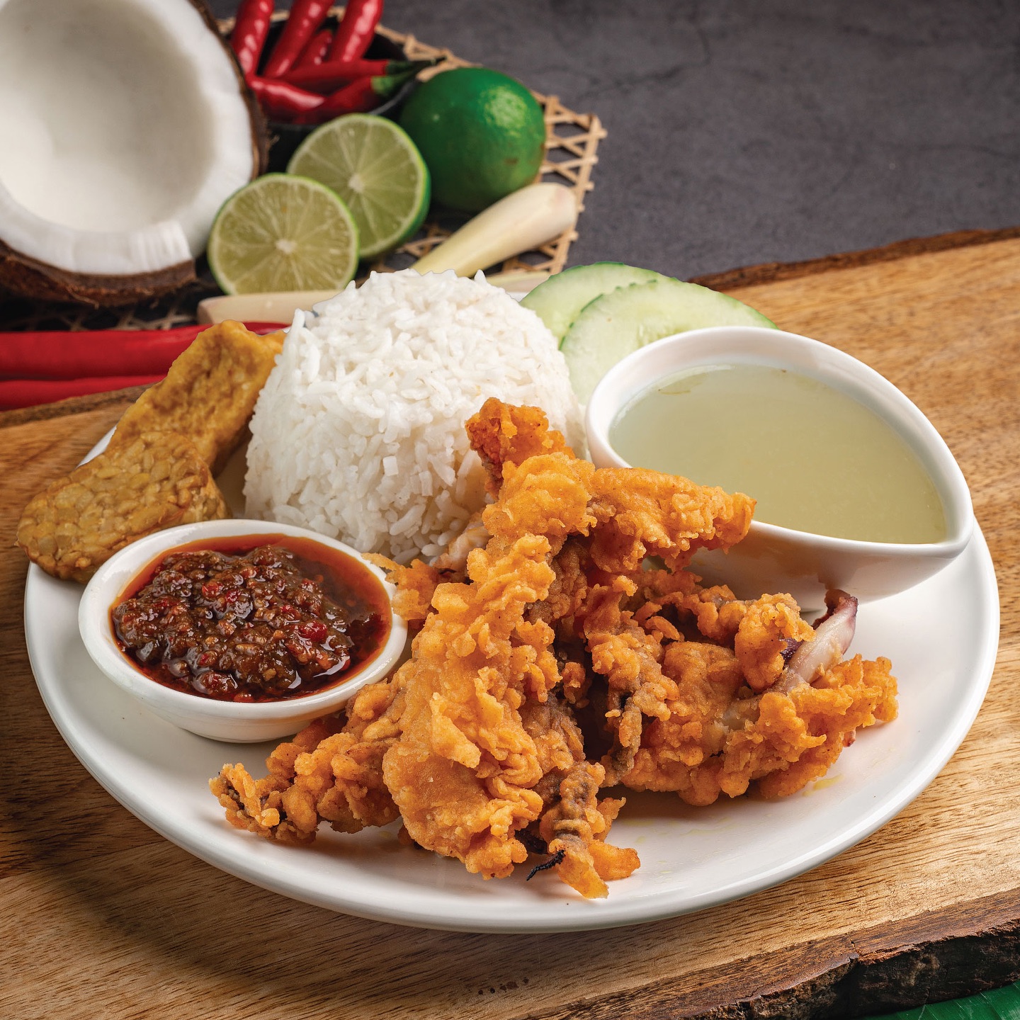 Nasi Kukus Sotong King