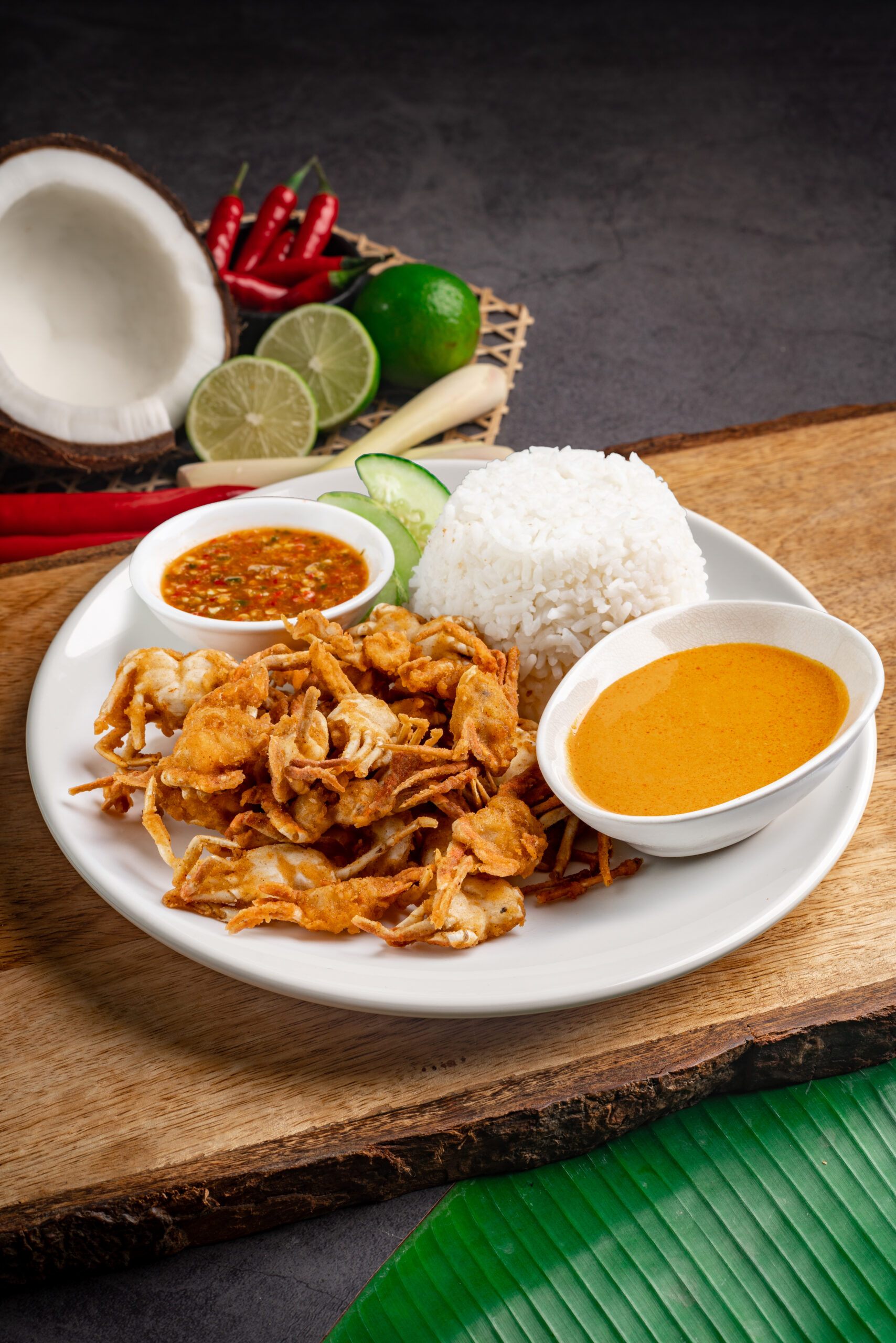 Nasi Kukus Baby Crab Crispy