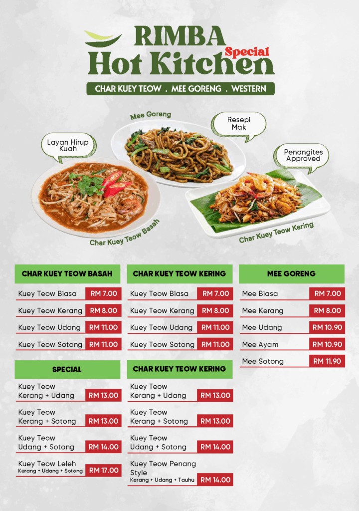 Rimba Hot Kitchen Special
