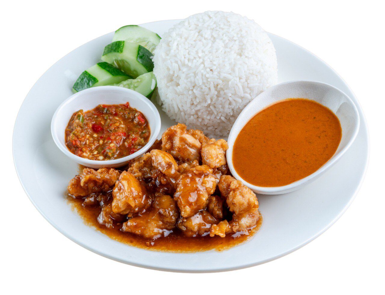 Nasi Kukus Ayam Teriyaki