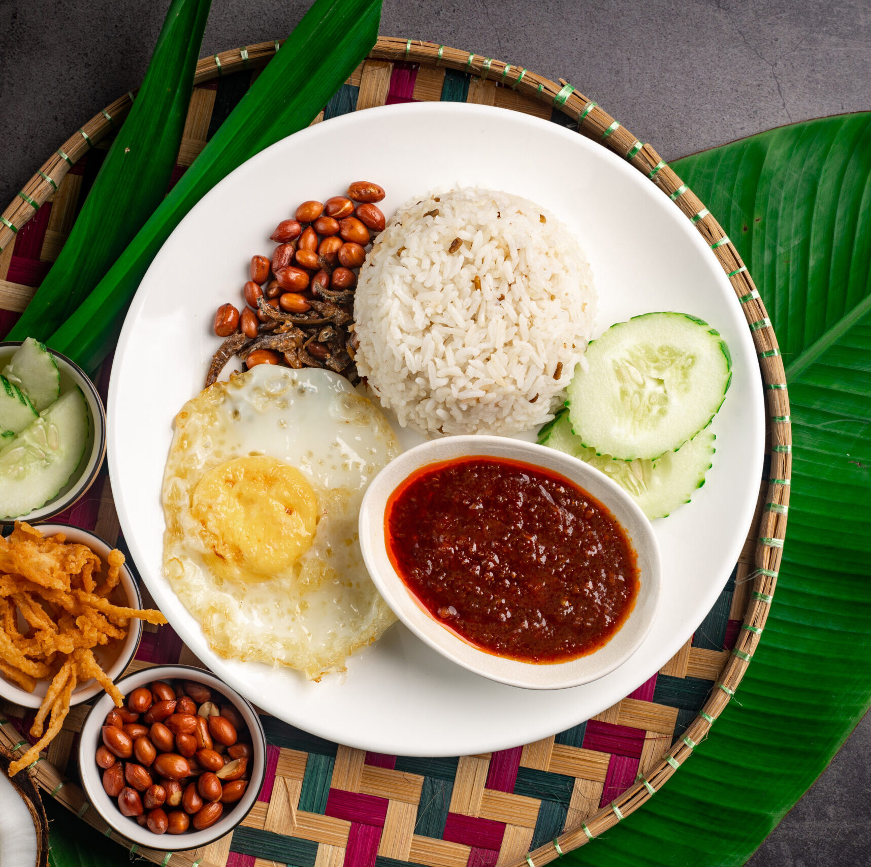 Nasi Lemak Telur Goreng