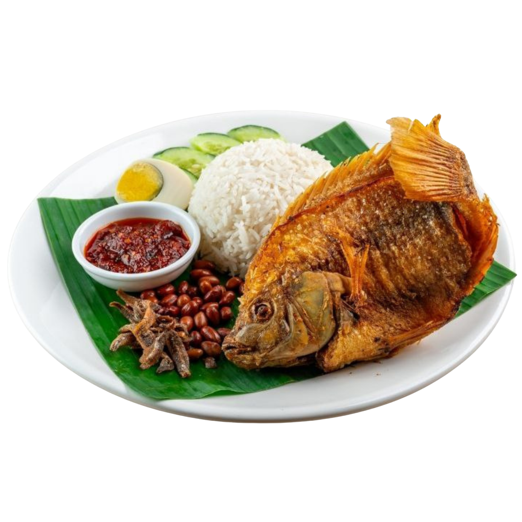 Nasi Lemak Talapia Crispy